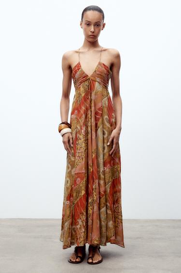 ROBE MI-LONGUE IMPRIMÉE ZW COLLECTION - 024 de Zara - Image 0