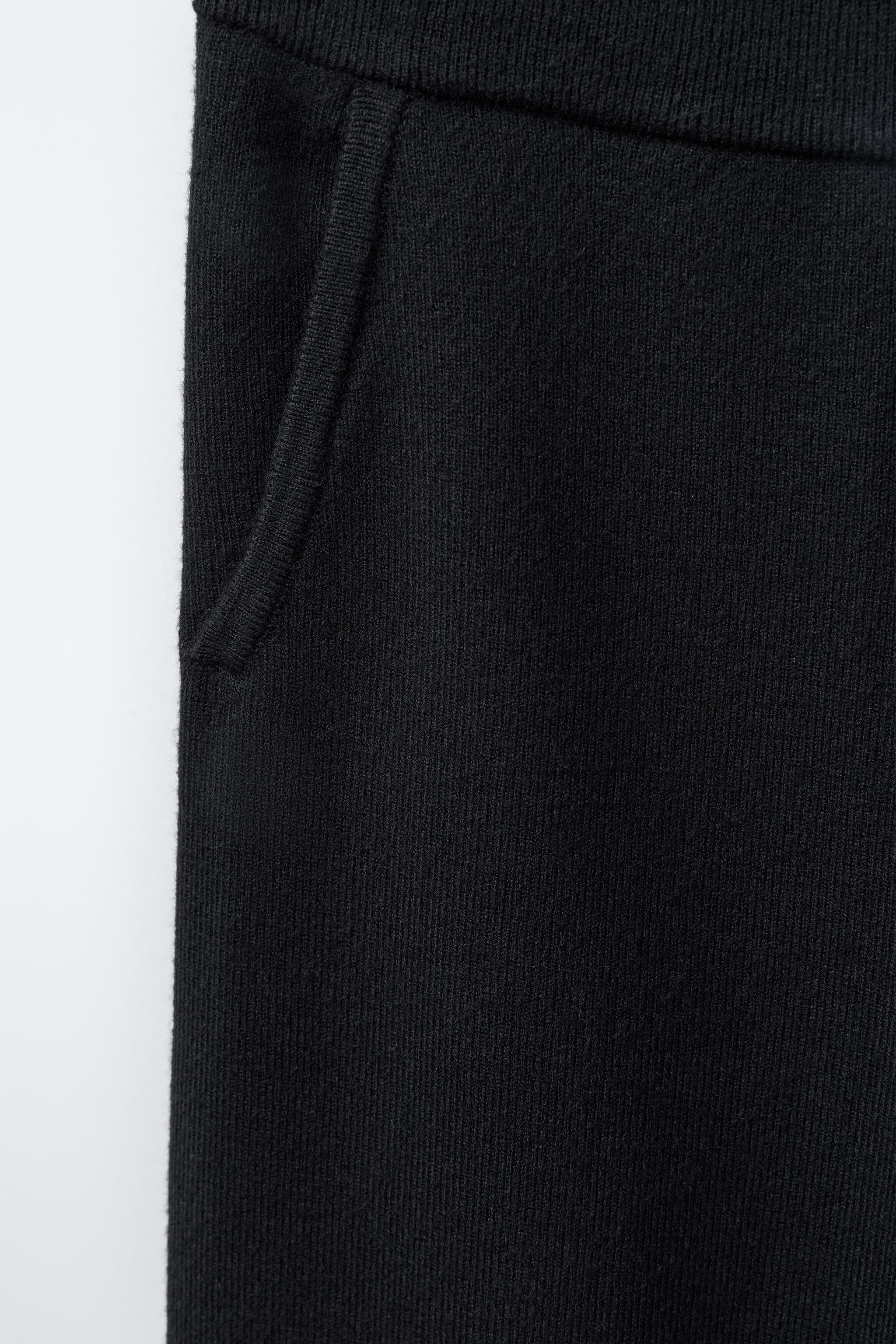 PANTALON WIDE LEG EN MAILLE
