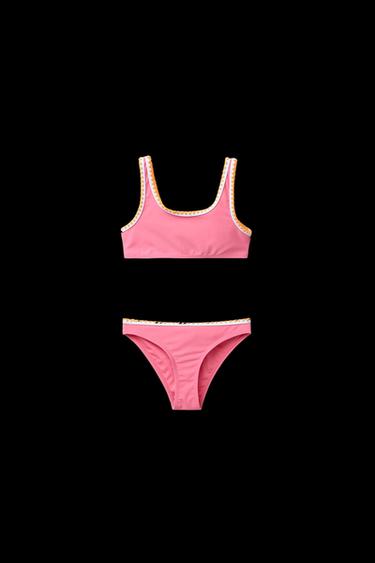 6-14 JAHRE/ BIKINI MIT STICKEREI - Pink von Zara