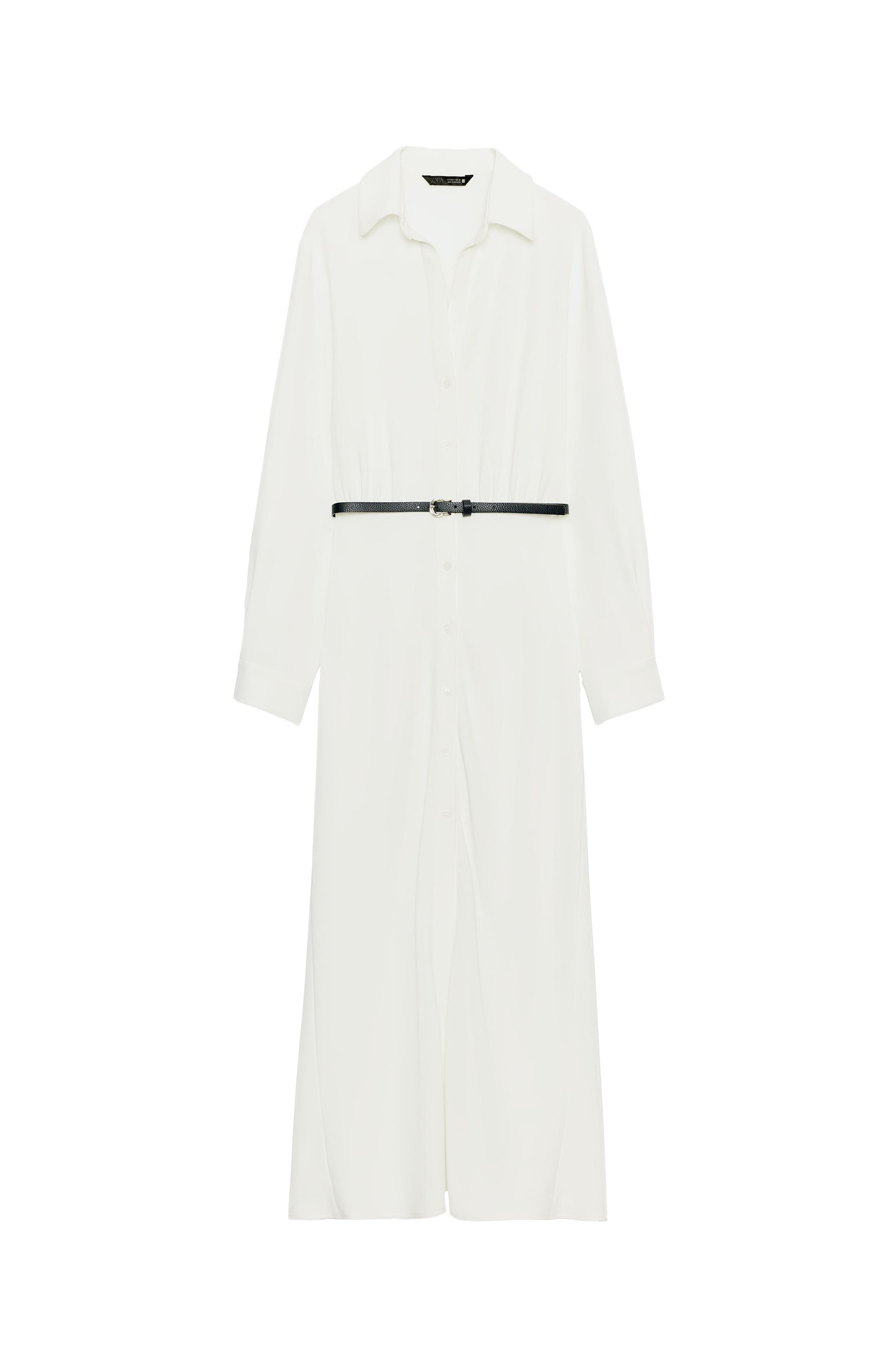 BELTED SHIRT DRESS