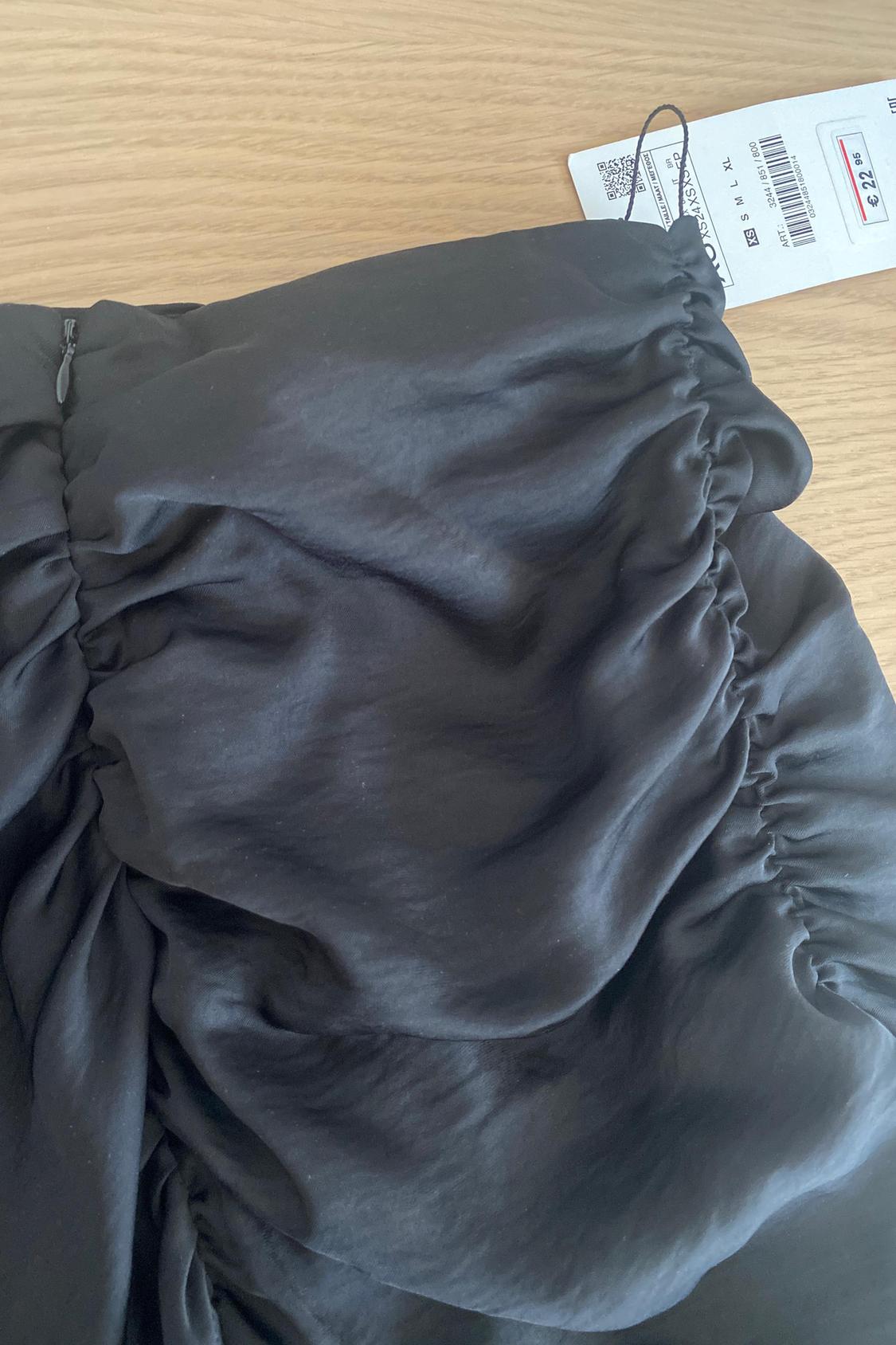 DRAPED SATIN SKIRT - Image 2