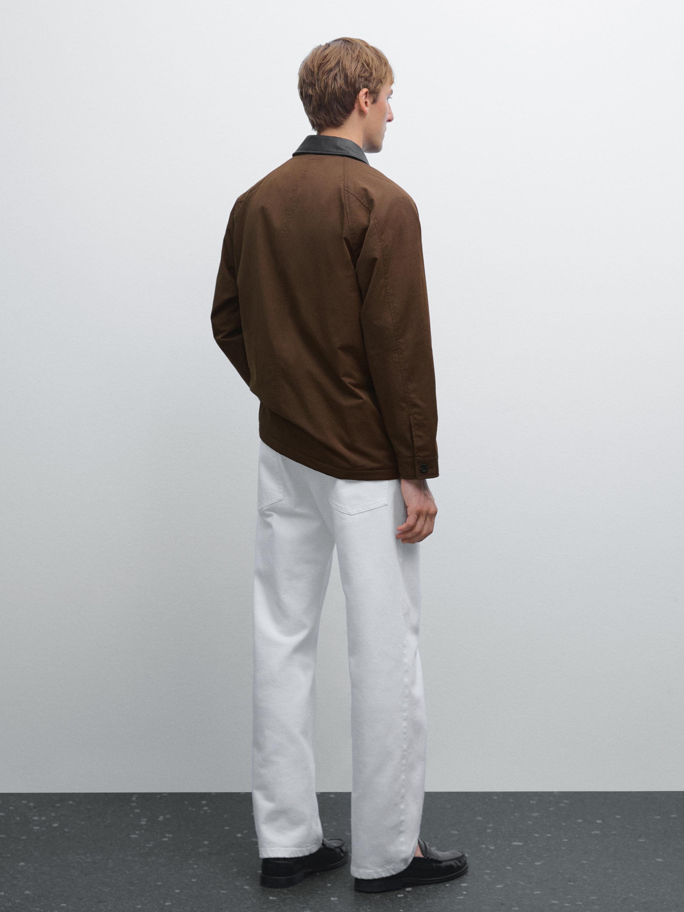 Parka courte détail col