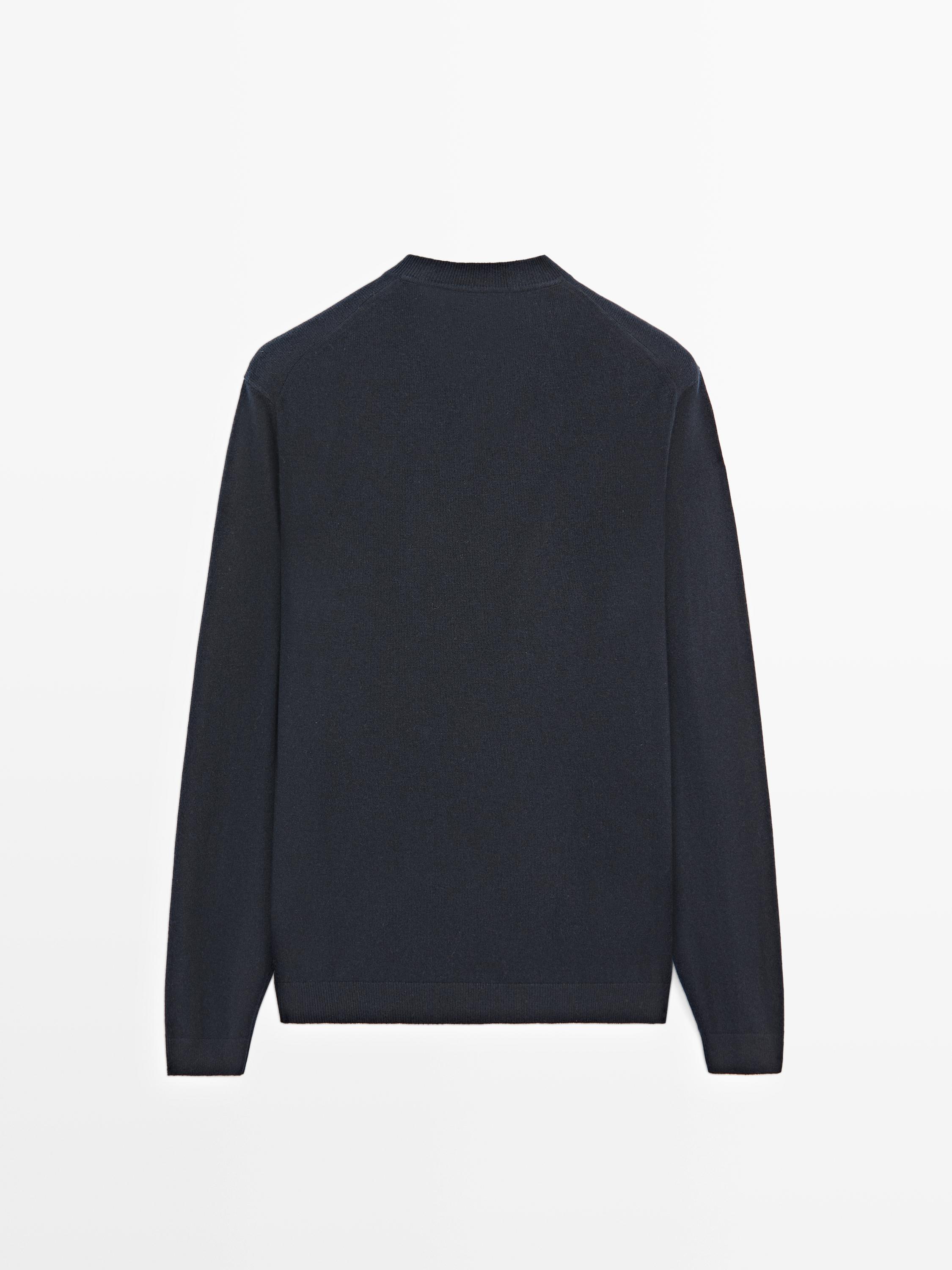 Wool and cashmere knit V-neck sweater - LIMITED