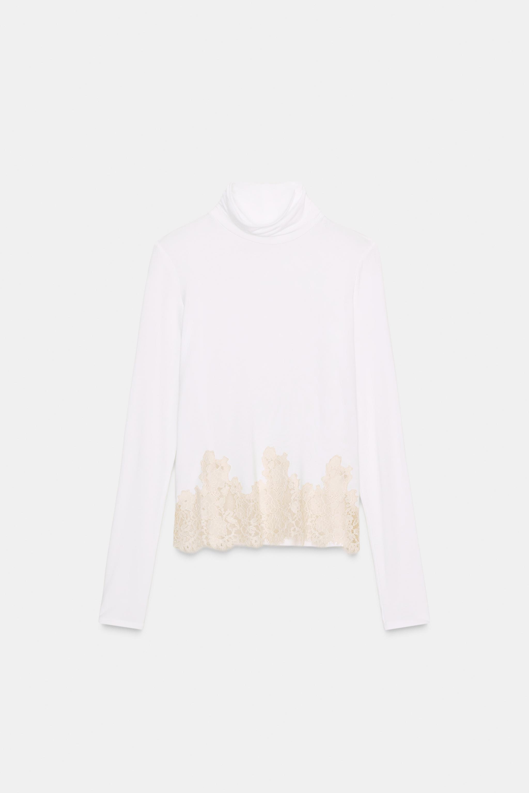 COMBINATION LACE T-SHIRT