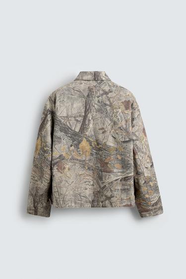 WASHED JACKET ABSTRACT PRINT - Printed by Zara - Image 7