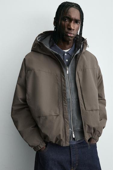 COMBINED FLEECE TECHNICAL JACKET - Mink by Zara - Image 4