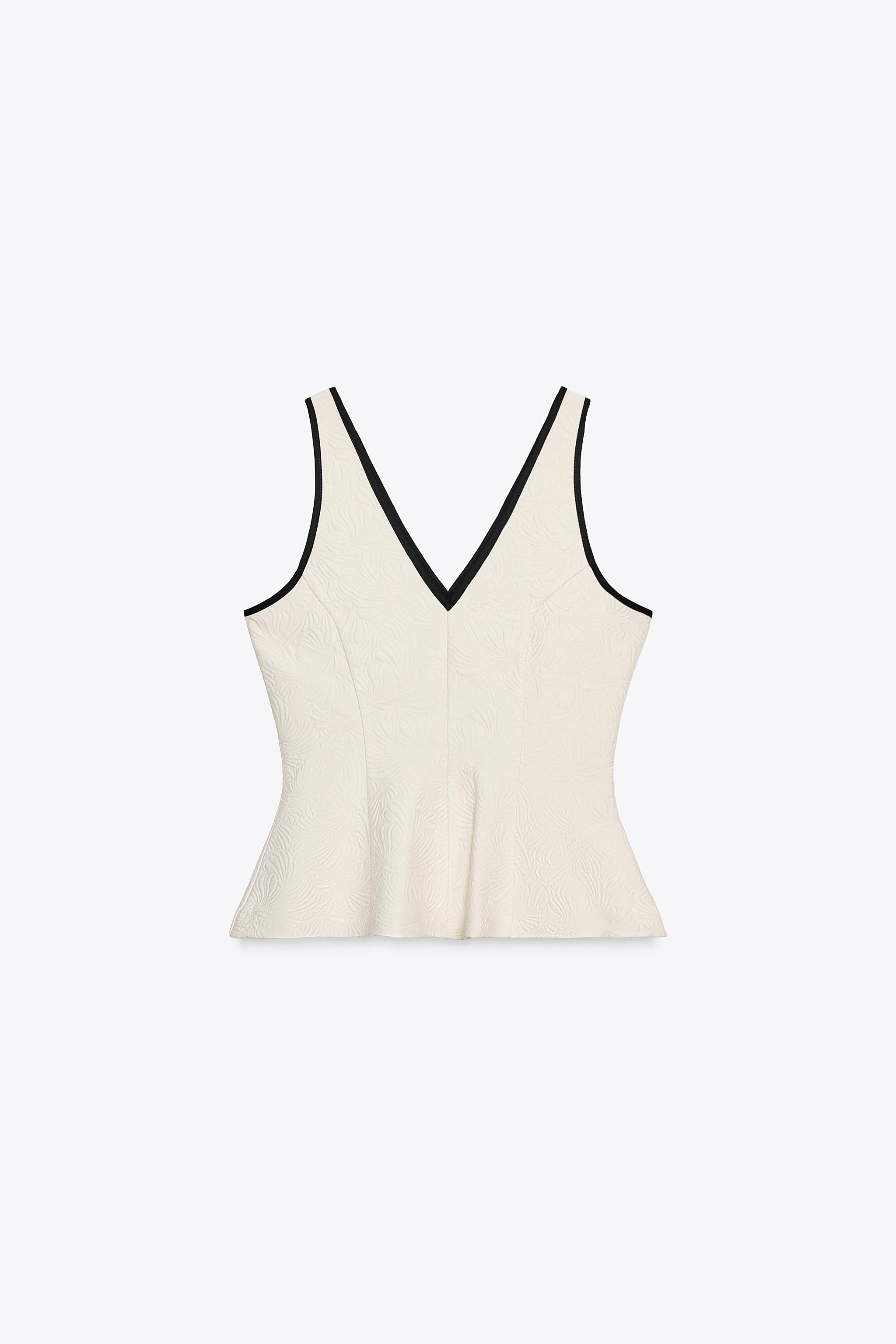 POMME charm jacquard peplum tops アイボリー original/再入荷】POMME charm jacquard peplum tops (ivory