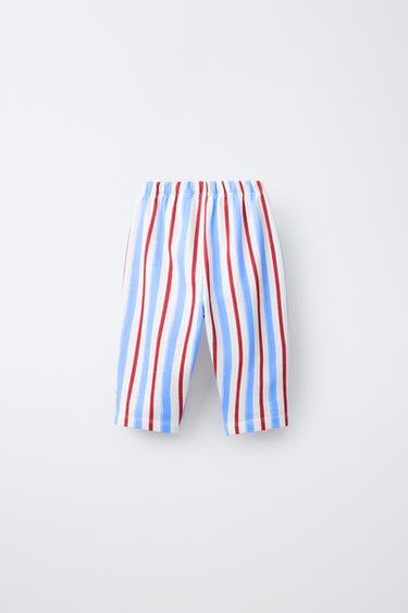 STRIPED TROUSERS - White by Zara - Image 1
