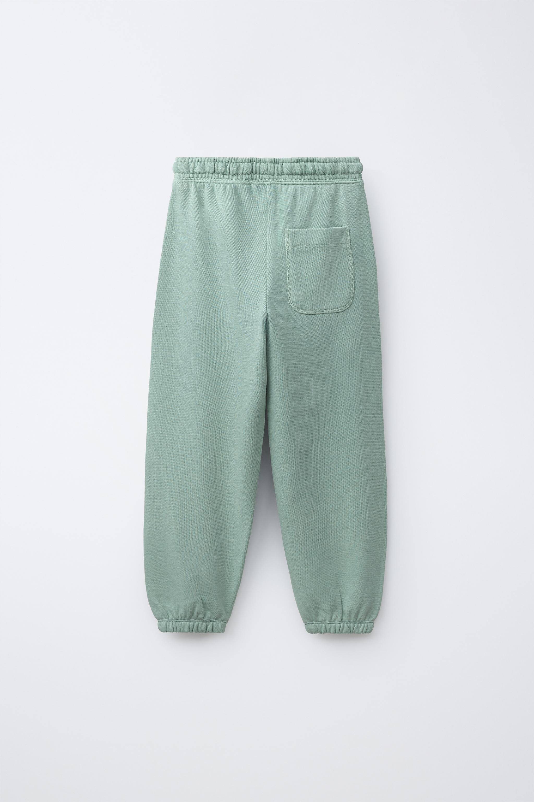 PANTALON BALLON EN MOLLETON BRODÉ