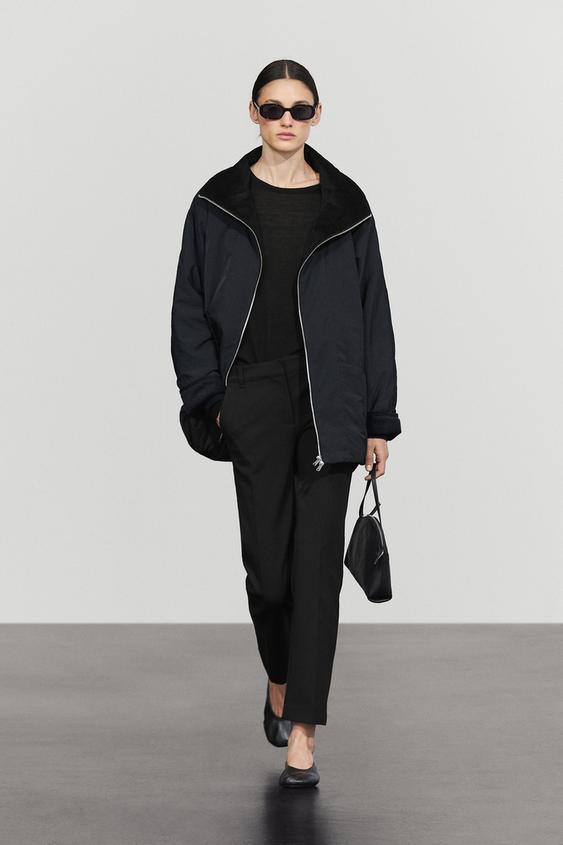 Zara Stretch technical pants - Black - Image 0