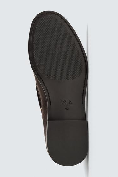 CHAUSSURES BATEAU EN CUIR CHAMPION ® X ZARA - Marron de Zara - Image 6