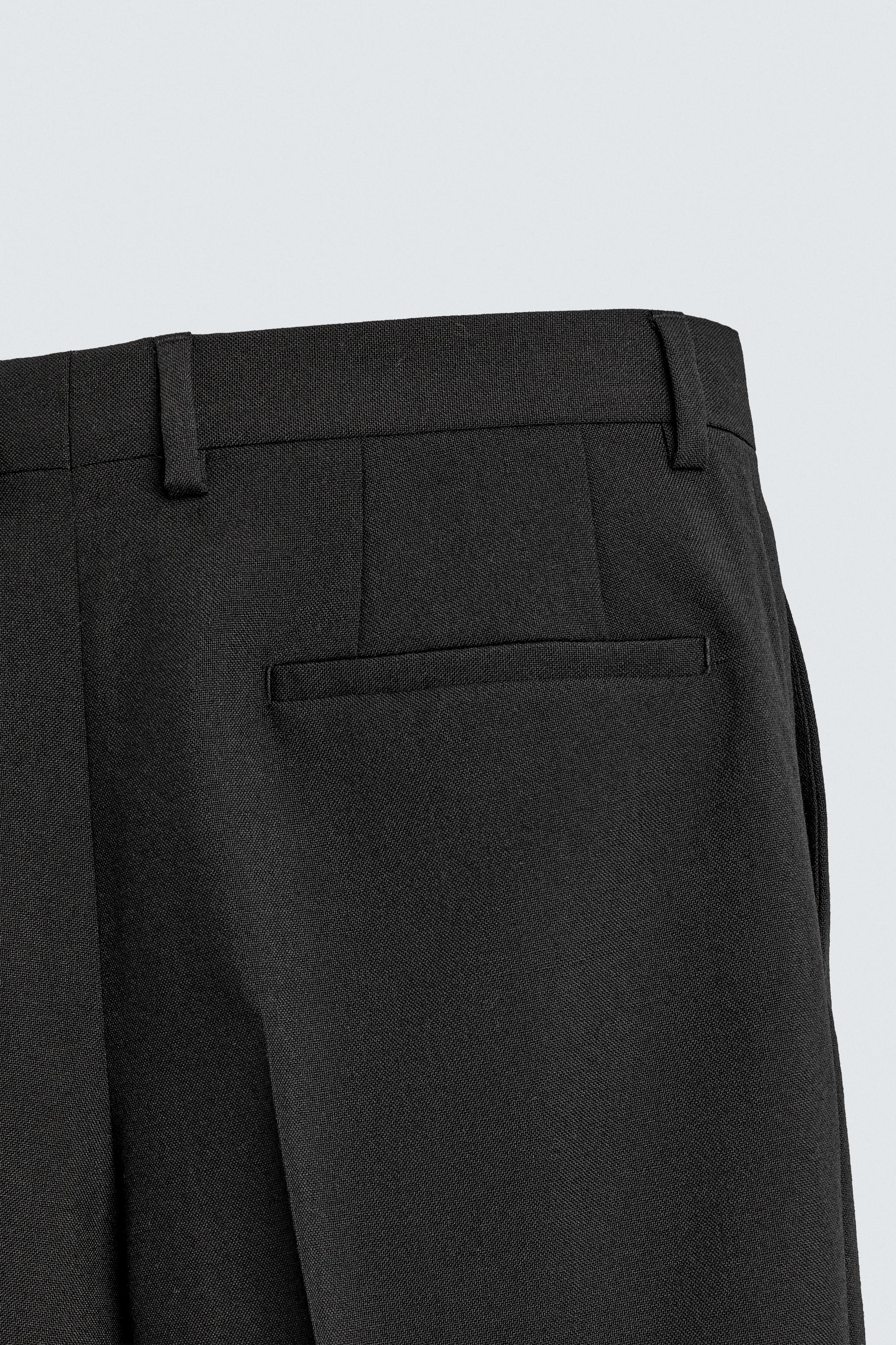 100% WOOL SUIT PANTS