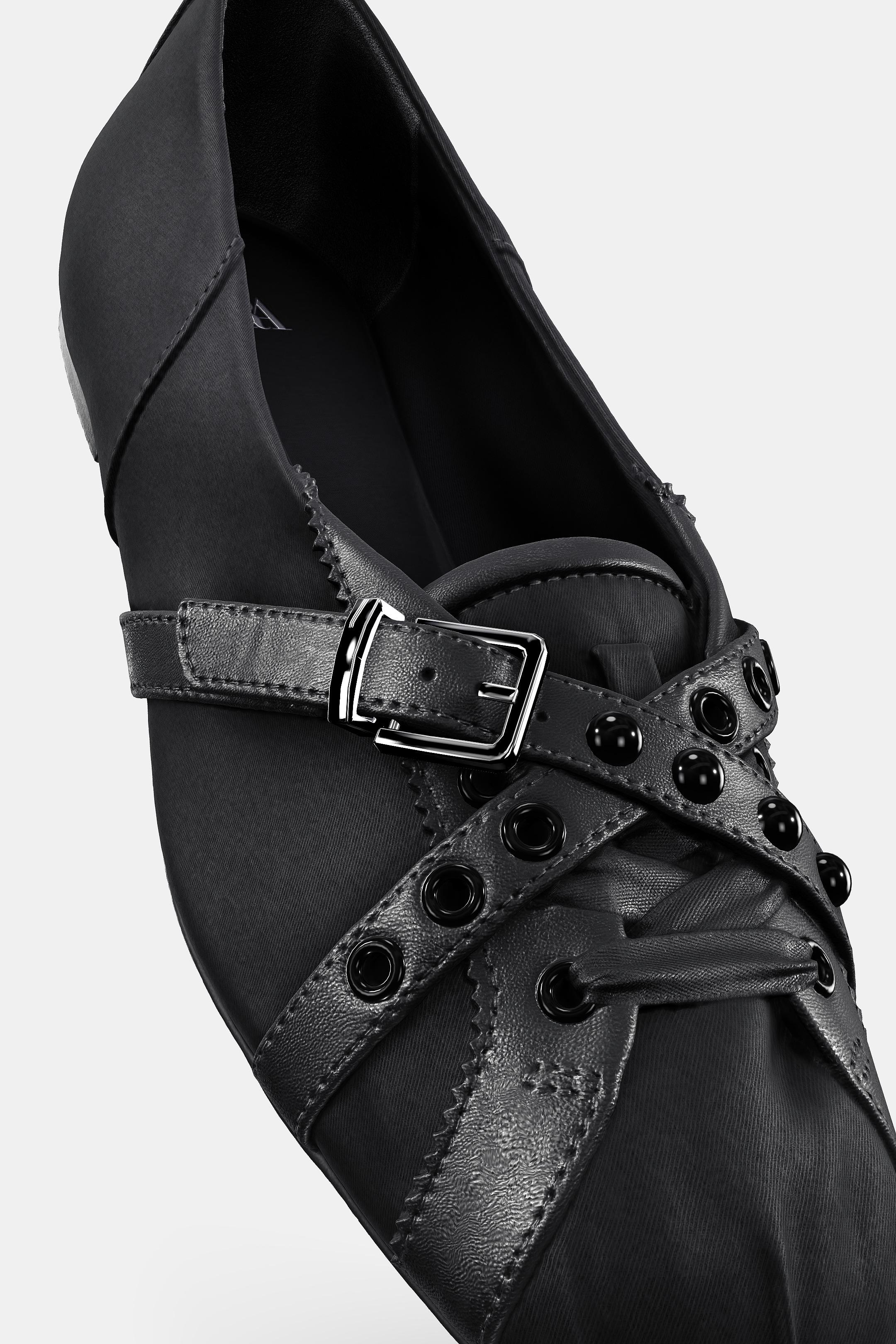 ブラック　ストラップ付き バレエシューズ ストラップディテールバレエシューズ - ブラック | ZARA Japan / 日本