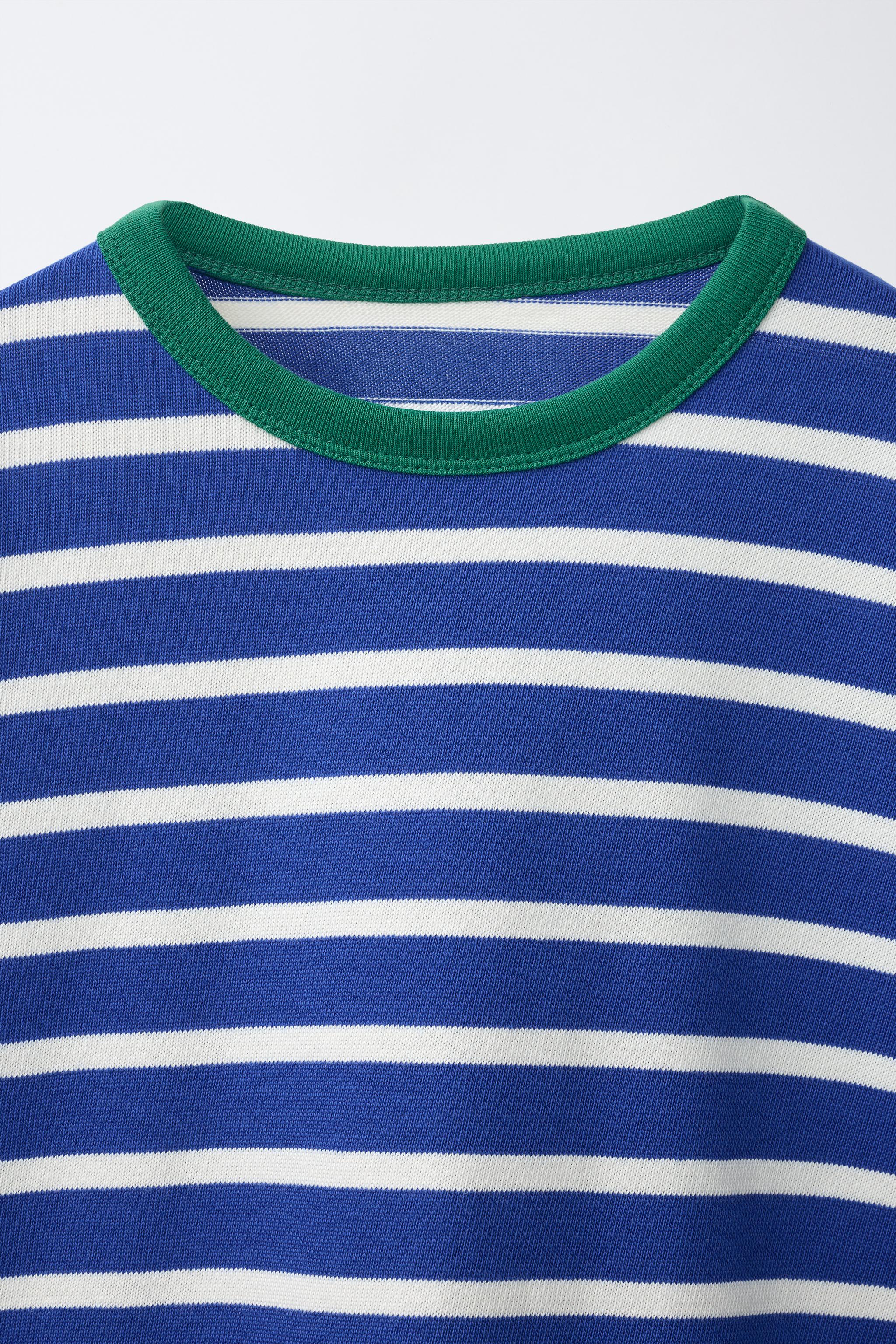 Детские футболки Zara STRIPED T-SHIRT — фото 4
