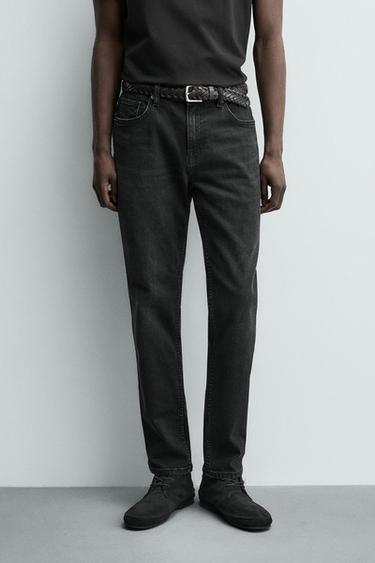 JEAN SLIM BASIQUE - Charbon de Zara