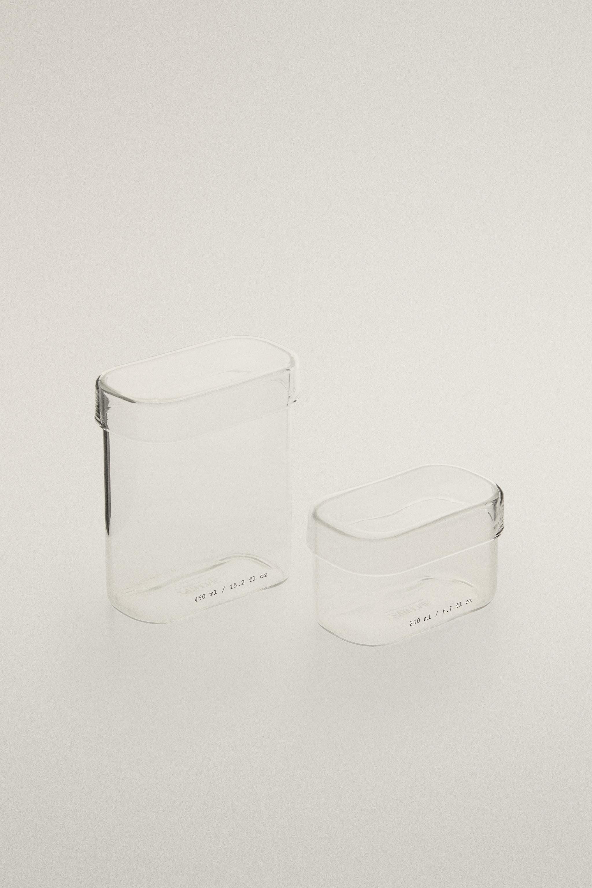 POT RANGEMENT SALLE DE BAIN BOROSILICATE LETTRES