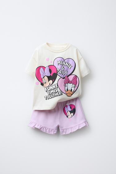 CONJUNTO CAMISETA Y BERMUDA MINNIE MOUSE Y DAISY © DISNEY - Crudo de Zara