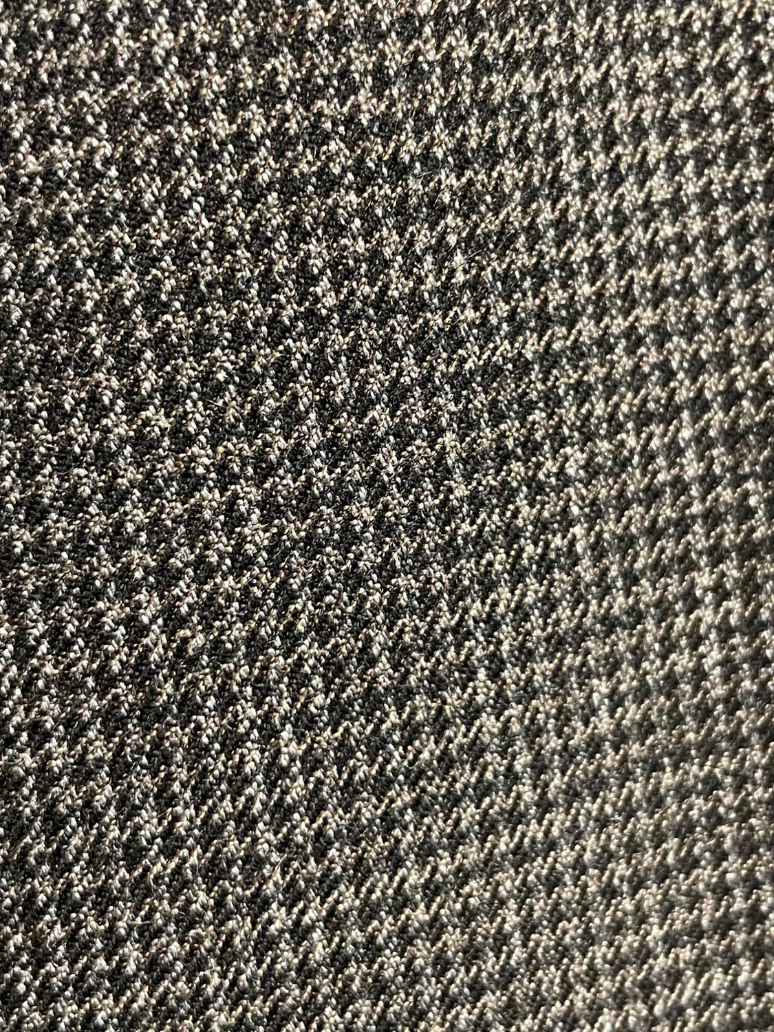 HOUNDSTOOTH WIDE-LEG TROUSERS WITH DOUBLE WAISTBAND - Image 4