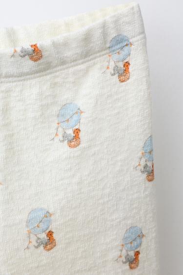 PRINTED LEGGINGS - Ecru by Zara - Image 2