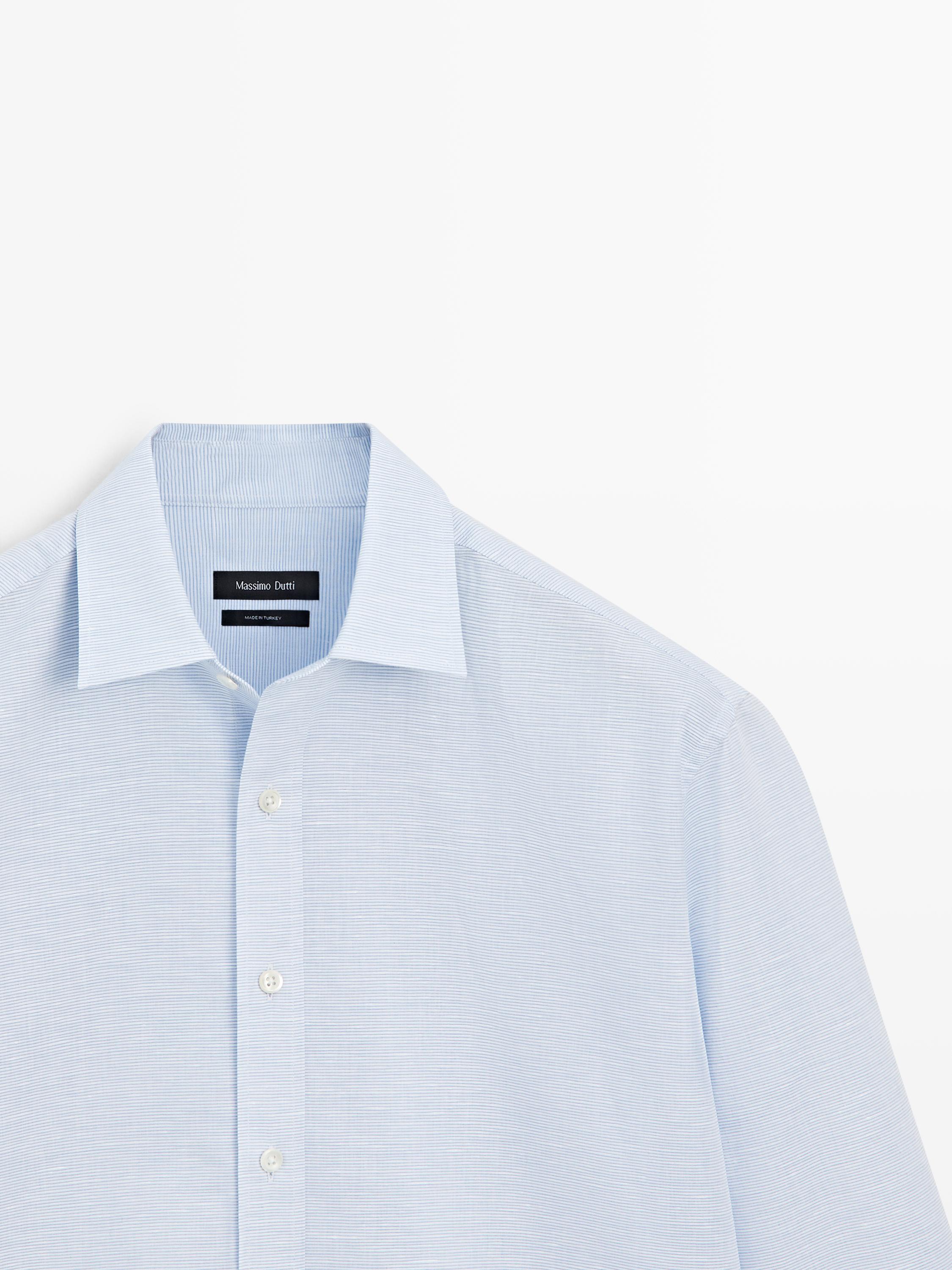 Chemise regular fit en lin