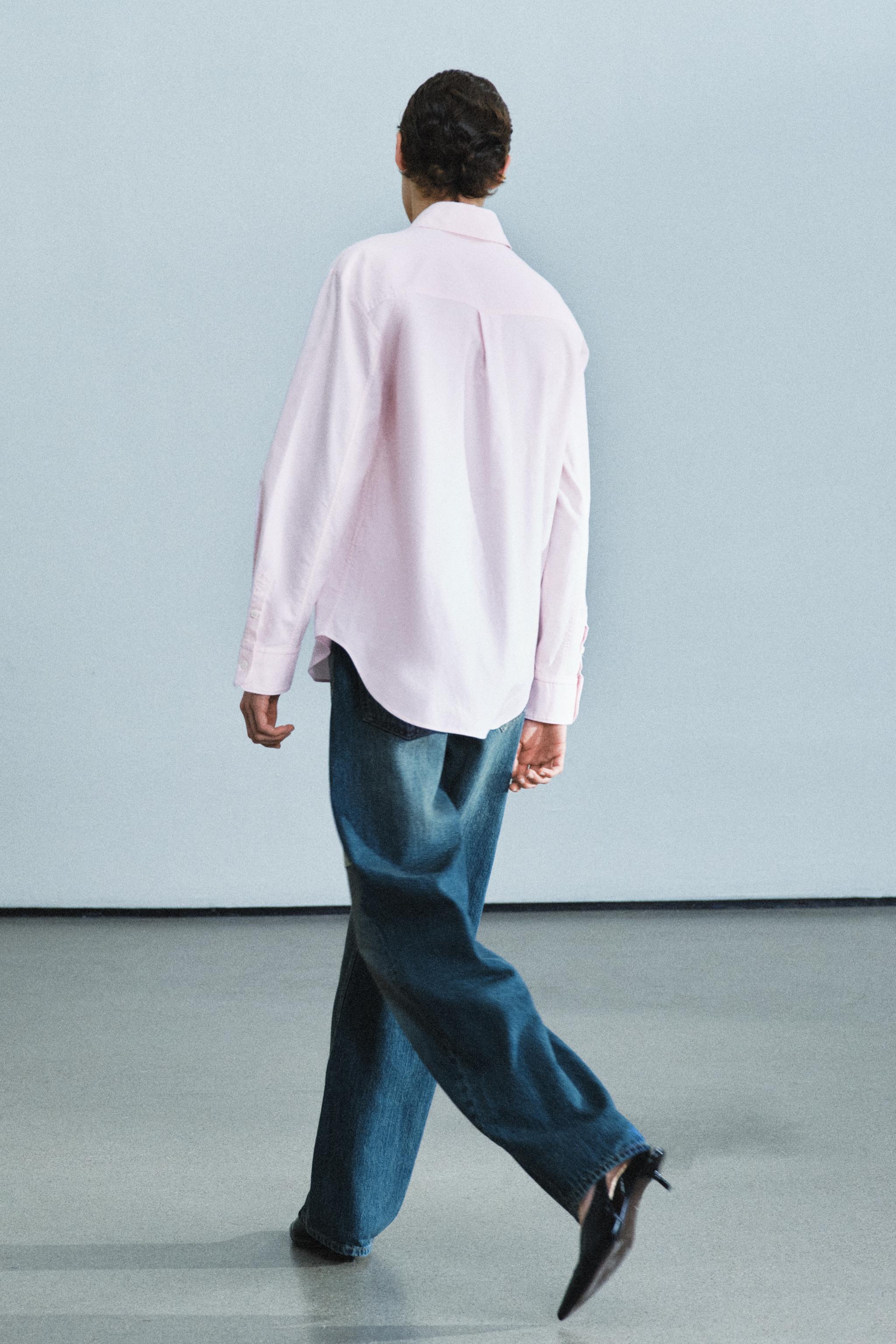 ZW COLLECTION OXFORD FROG FASTENING SHIRT