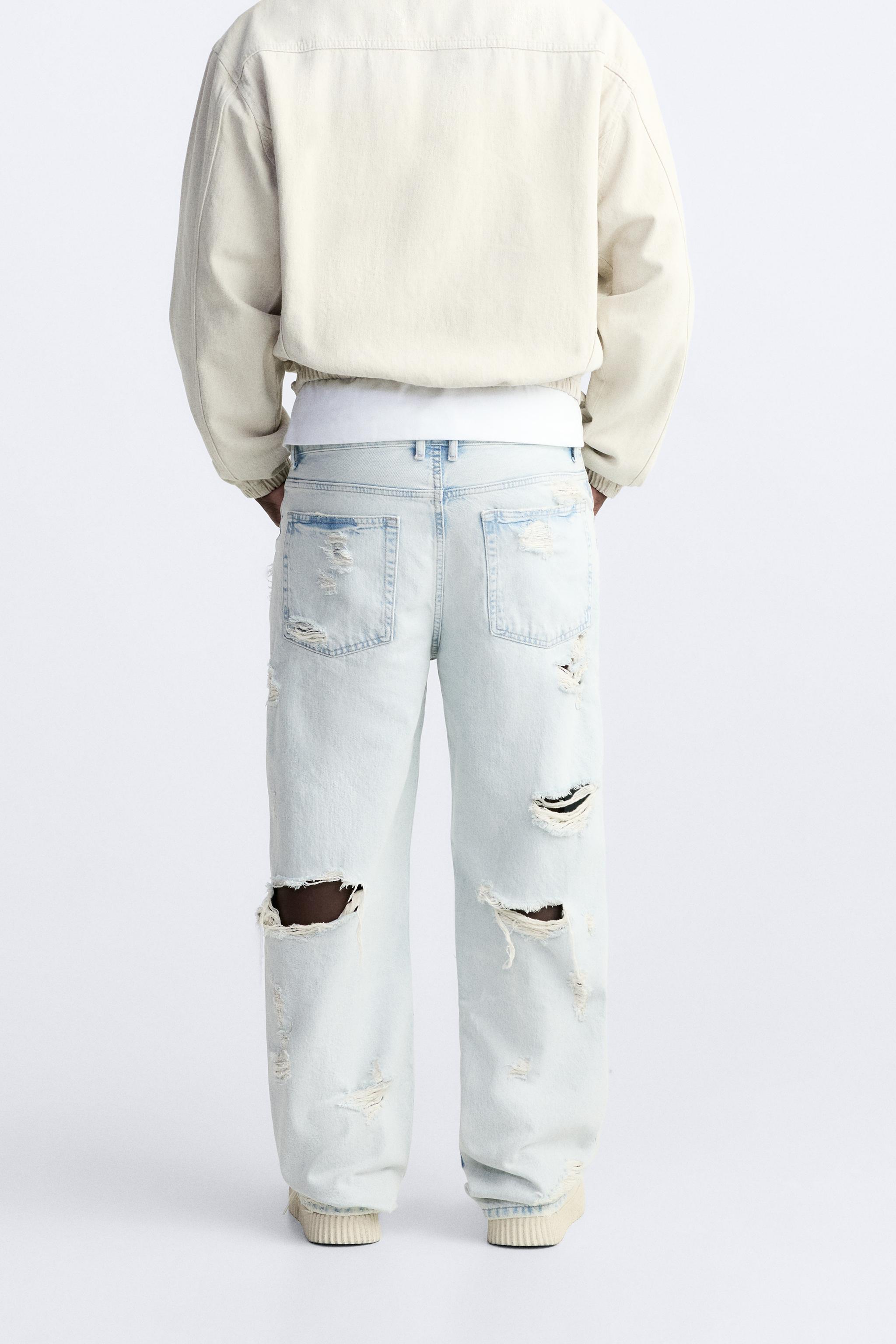 スーパーダメージ グラデーション デニムパンツ - ライトブルー | ZARA