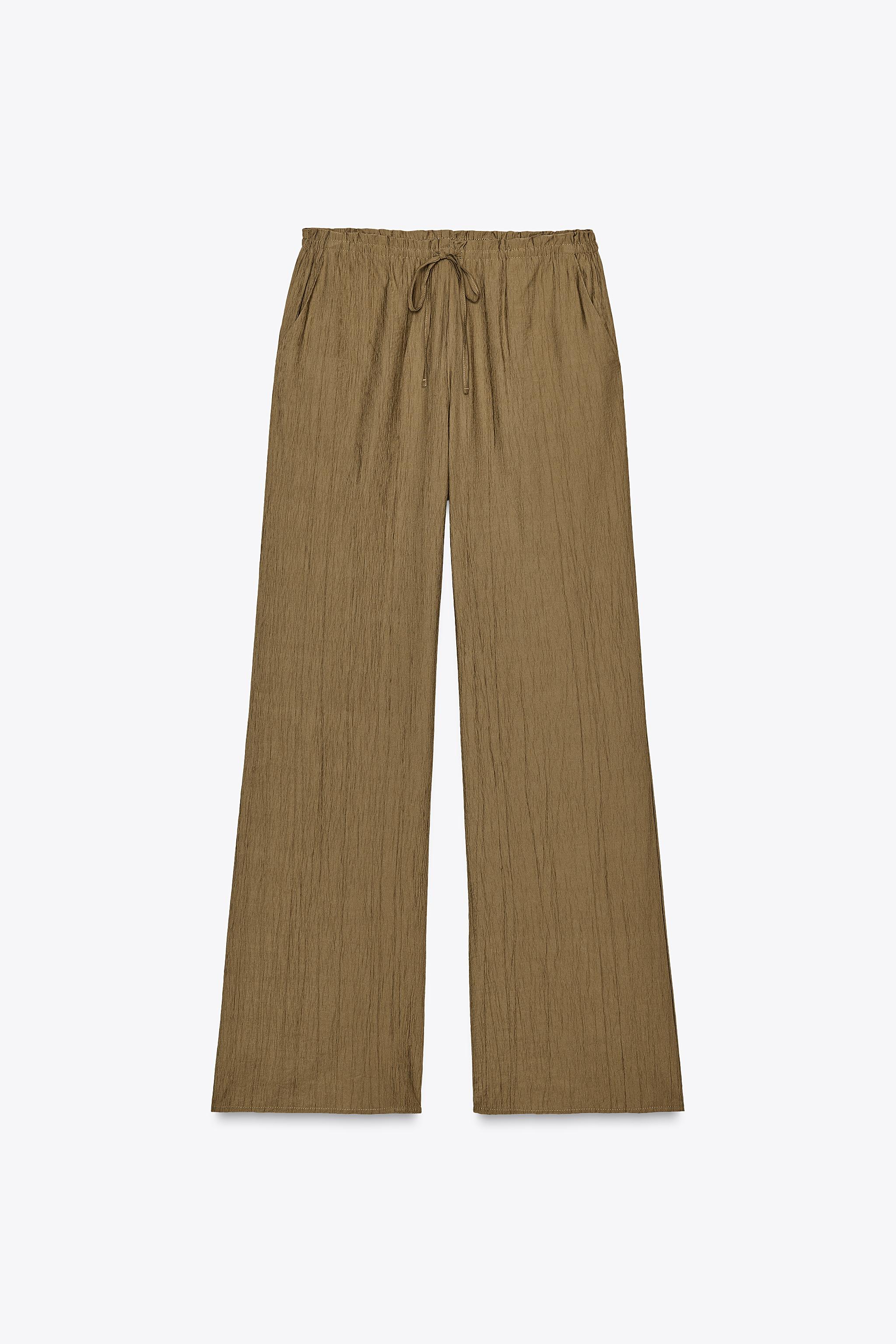 テクスチャーパンツ - ベージュ | ZARA Japan / 日本