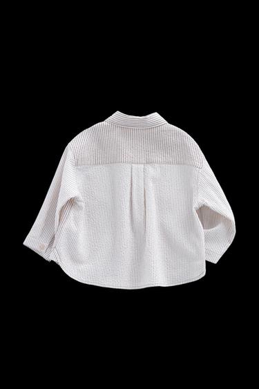 TIMELESZ - GESTREIFTES HEMD MIT TEXTUR - Gestreift von Zara