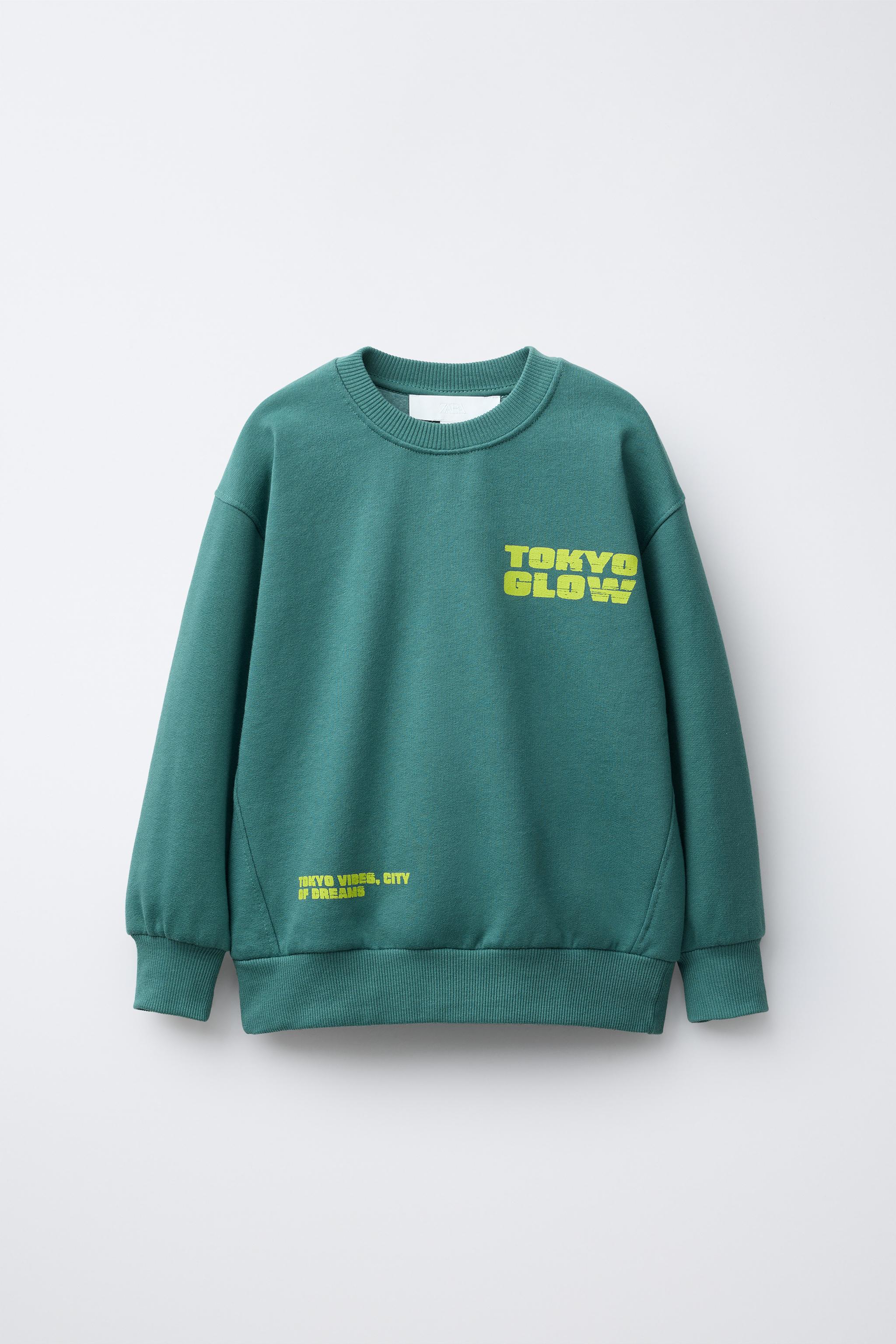 PHOTOGRAPHIC PRINT SWEATSHIRT - Green | ZARA Thailand