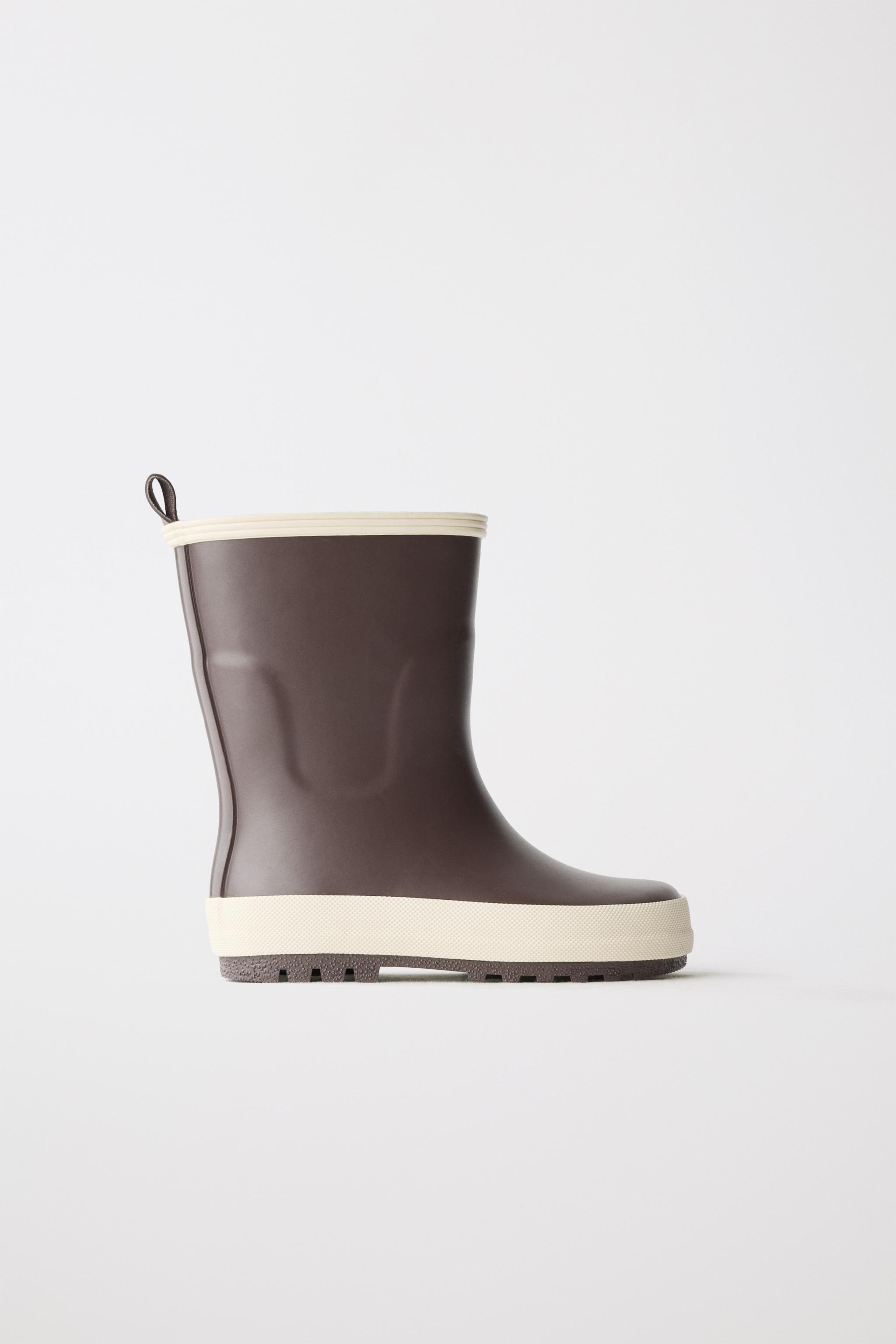 COLOR BLOCK RAIN BOOTS