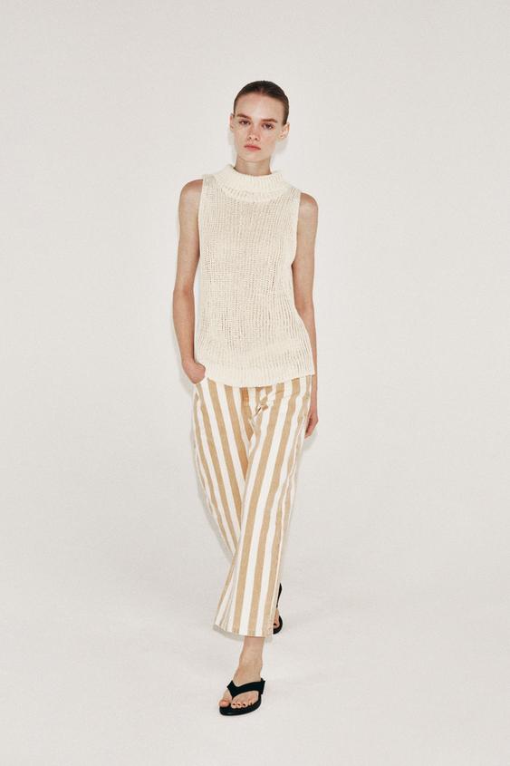 HIGH COLLAR KNIT TOP from Zara - $39.90
