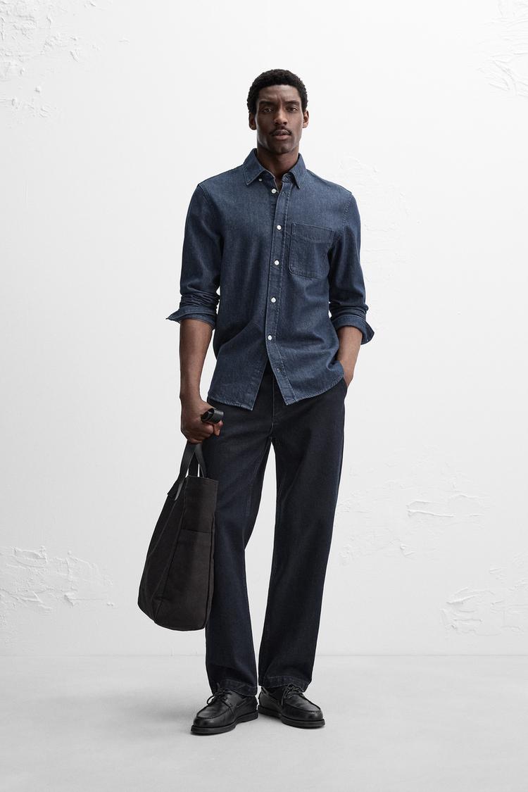 ストレートフィットデニムパンツ - ダークネイビーブルー | ZARA Japan 