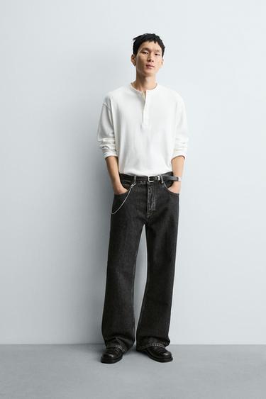 FLARE FIT JEANS - Charcoal by Zara - Image 0