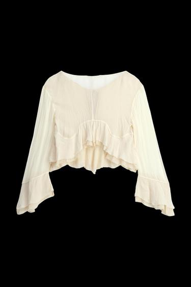 HEMD MIT FLARE-ÄRMLN – LIMITED EDITION - Beige von Zara - Bild 0