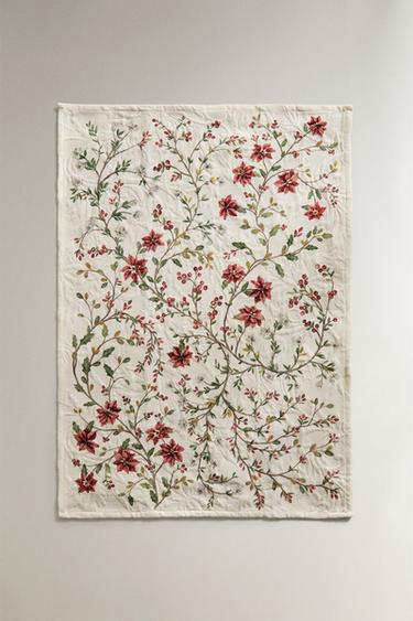 PACK OF COTTON JACQUARD CHRISTMAS TEA TOWELS (PACK OF 2) - Red by Zara - Image 2