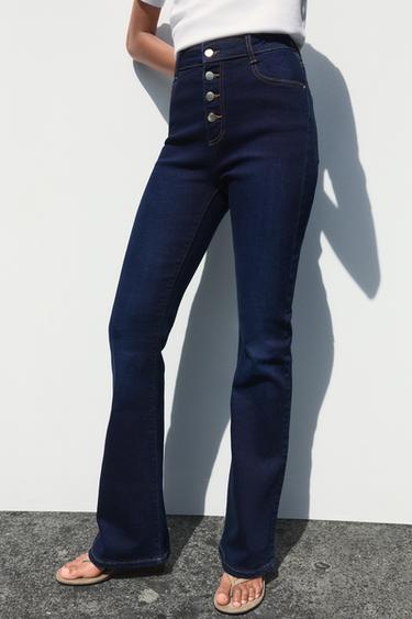 JEAN Z1975 ÉVASÉ TAILLE HAUTE - Bleu de Zara