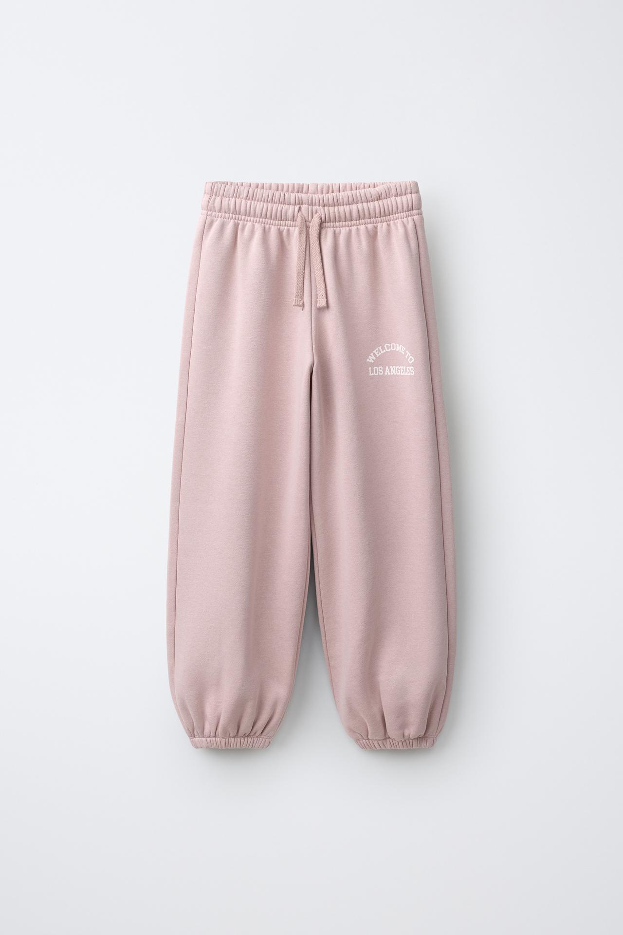 VARSITY FLEECE JOGGER PANTS — Pink
