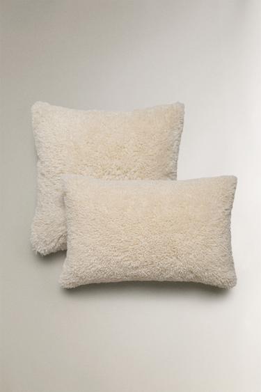 FAUX FUR CUSHION COVER - Ecru by Zara - Image 0