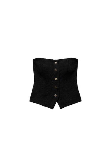TOP ESTRUCTURA JACQUARD BOTONES