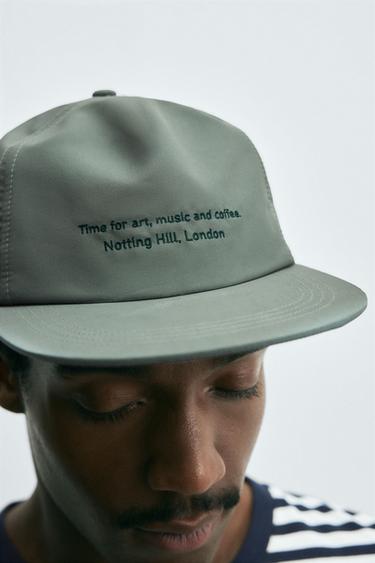 CASQUETTE VISIÈRE PLATE BRODÉE - Kaki de Zara - Image 3