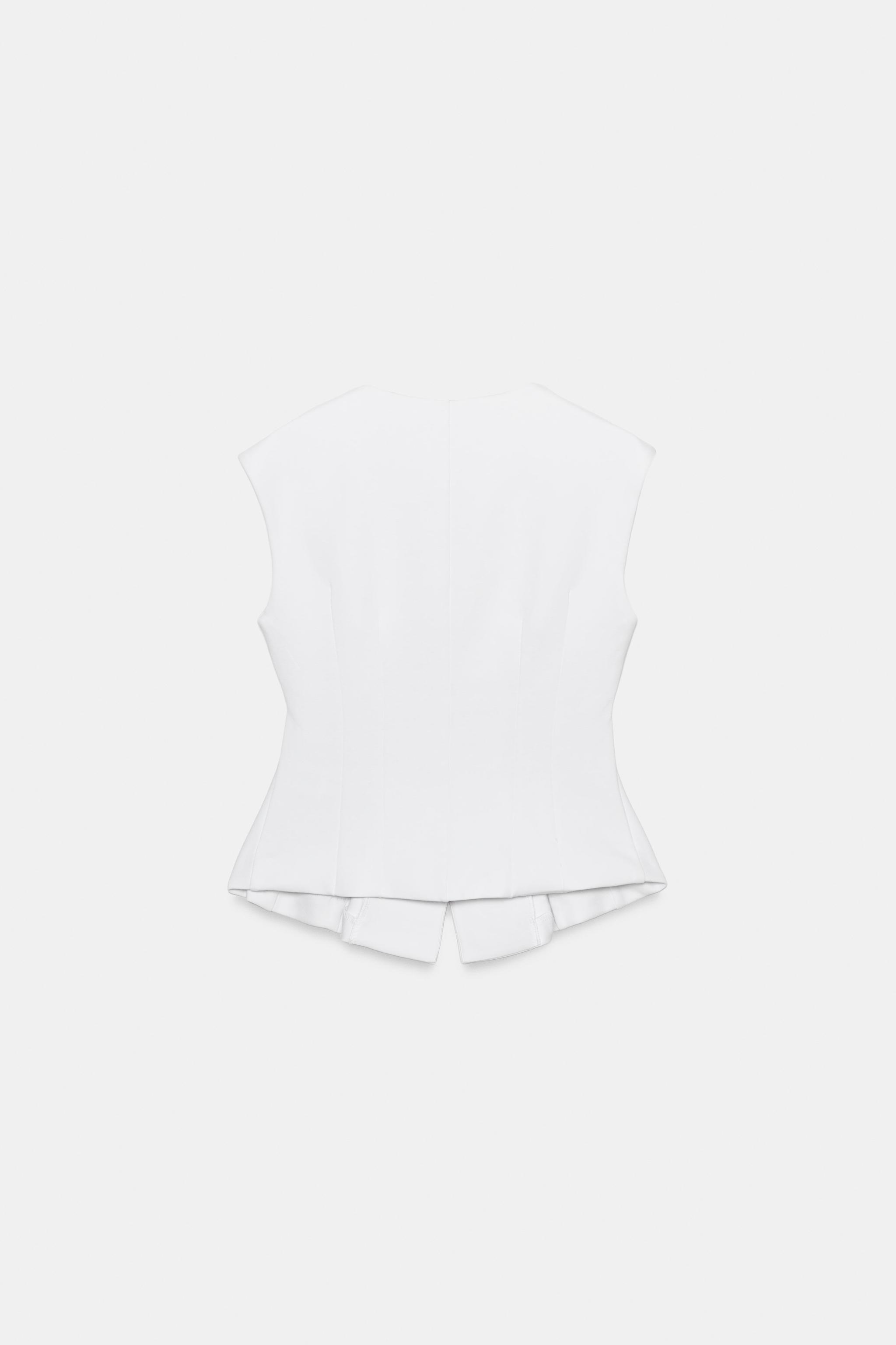GILET INTERLOCK À BOUTONS