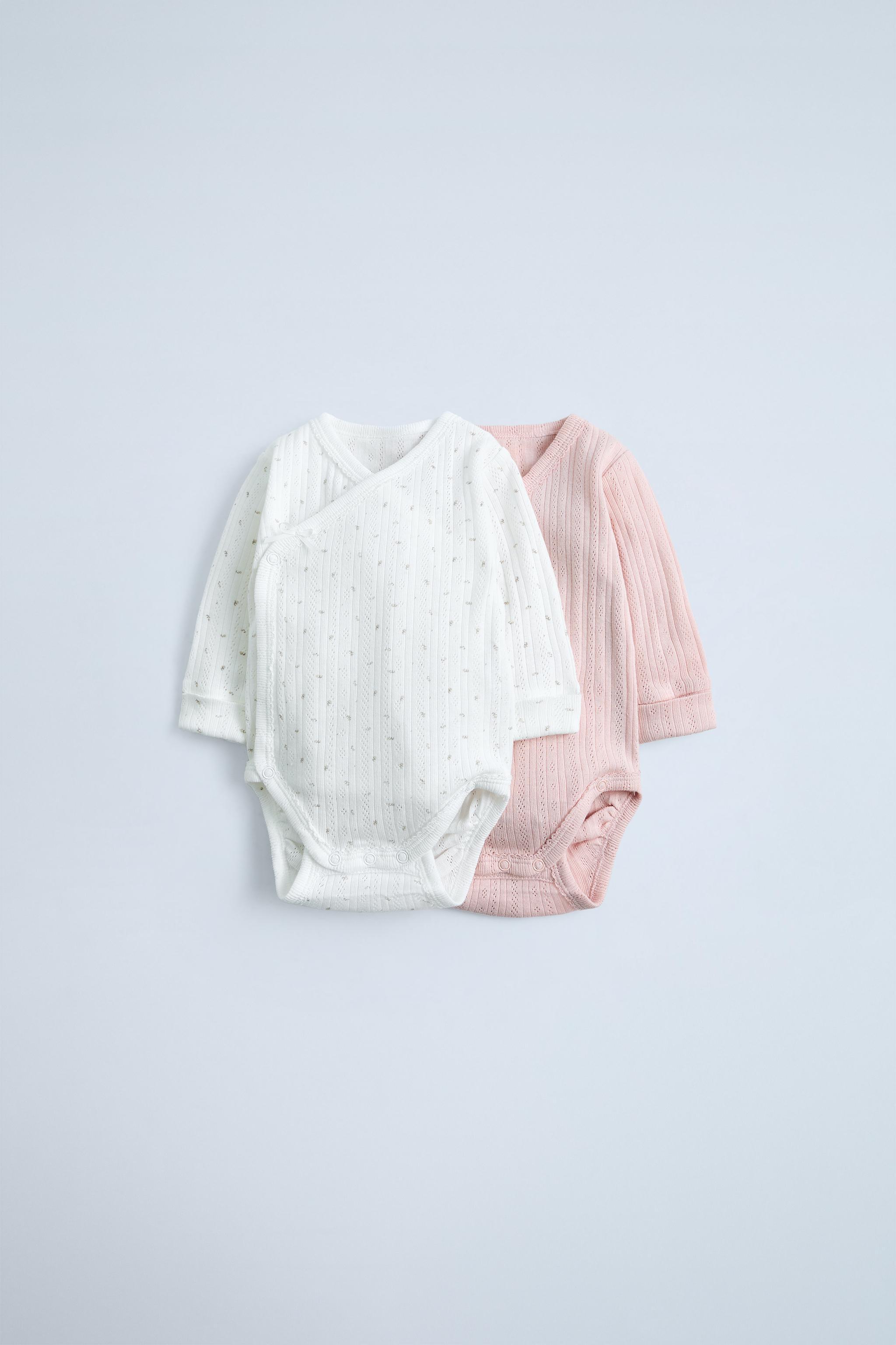 PACK DE DOIS BODIES AJUSTÁVEIS Rosa ZARA Brasil