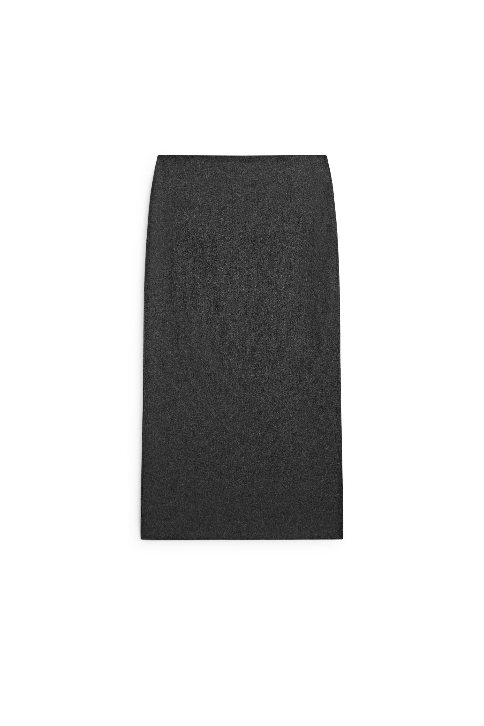 Straight suede wool-blend midi skirt - 205 | ZARA United States