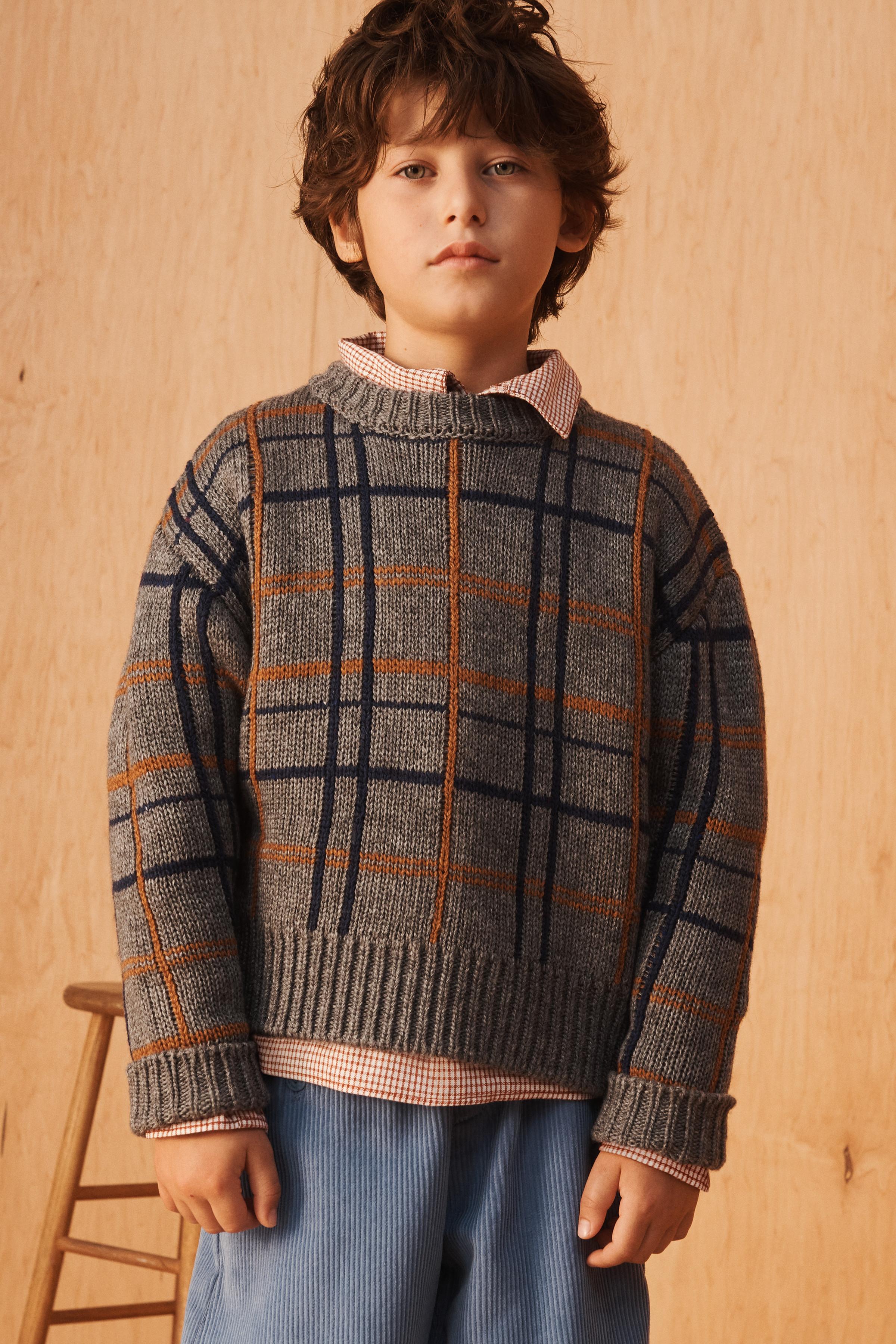 LIMITED EDITION CHECKED WOOL SWEATER