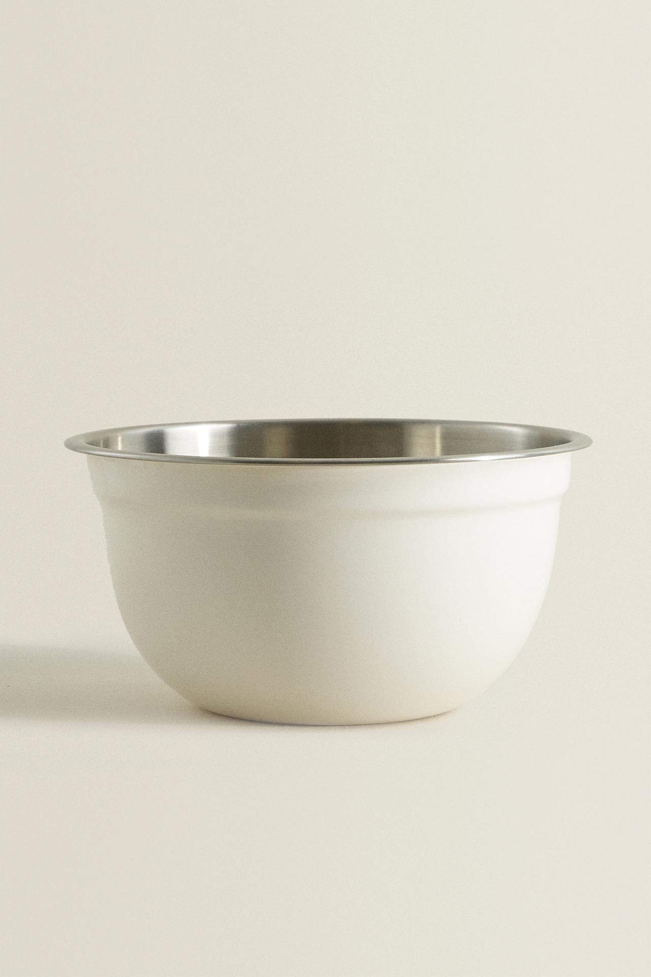 STACKABLE KITCHEN MIXING BOWL — Cream