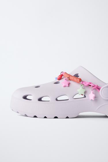 RUBBERISED CLOGS - Lilac by Zara - Image 5