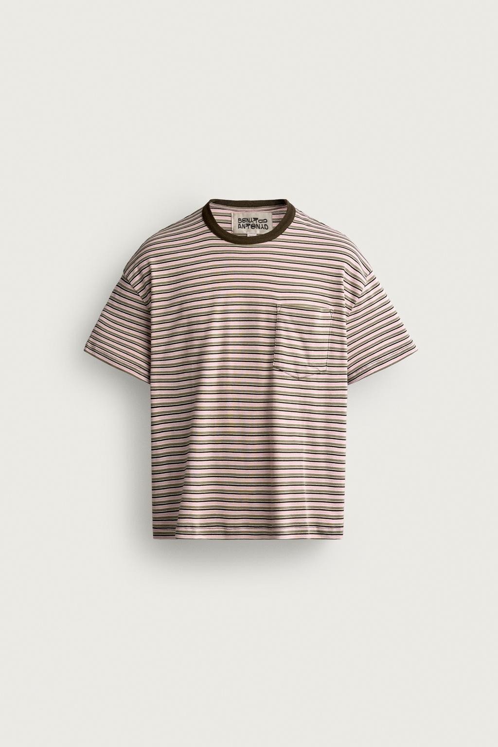 STRIPED CROPPED FIT T-SHIRT