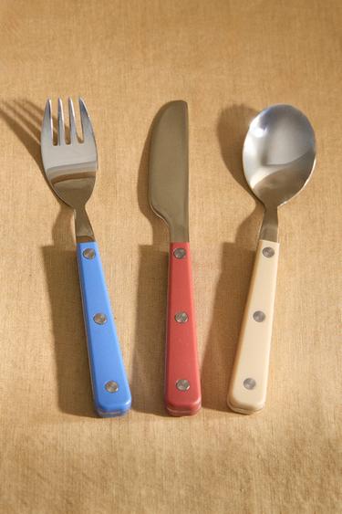 CHILDREN'S COLOURED CUTLERY SET - Multicoloured by Zara - Image 5