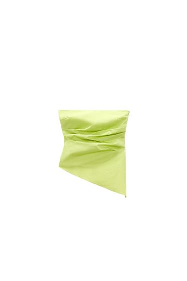 POPLIN STRAPLESS TOP