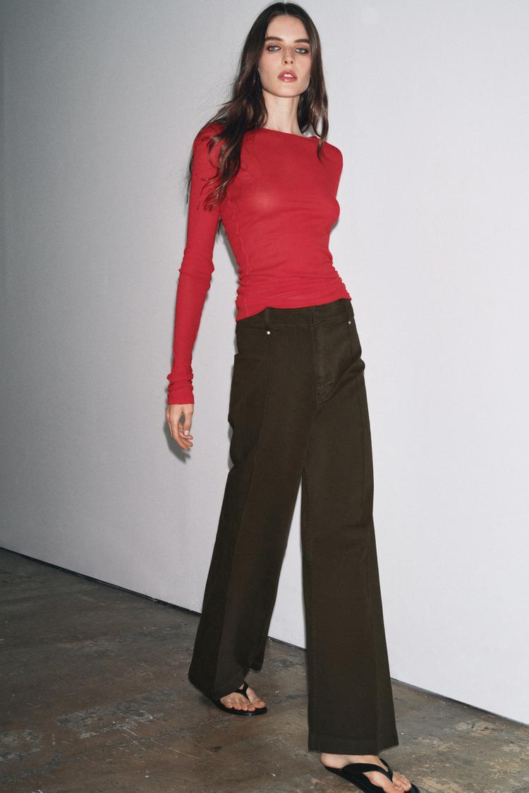 ZW COLLECTION HIGH WAIST WIDE LEG JEANS